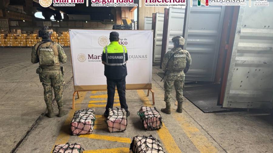 La droga fue descubierta al interior de un contenedor y durante las maniobras de descarga de un buque portacontenedores.