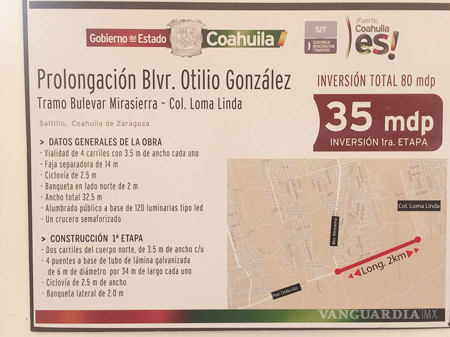 $!Amplían bulevar Otilio González en Saltillo