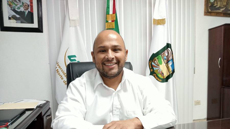 Marco Antonio Saldaña Infante, rector de la Universidad Tecnológica de Piedras Negras.