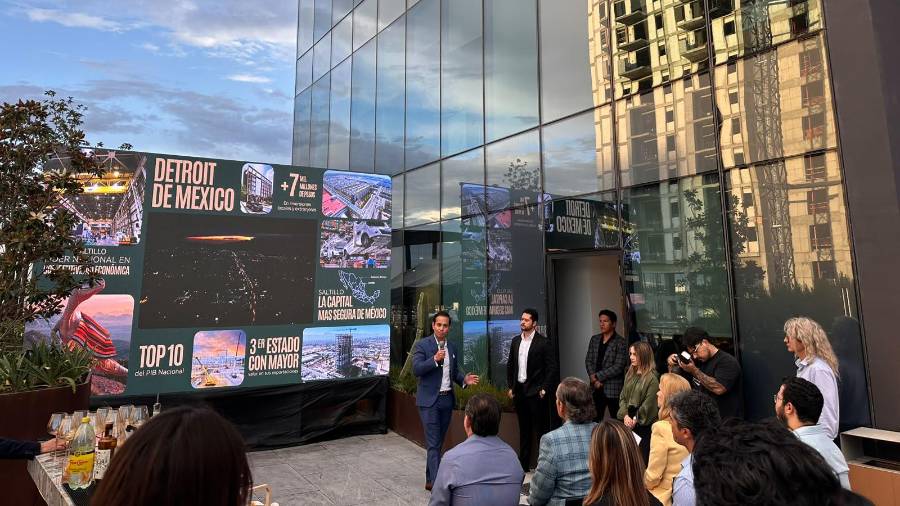 La presentación de ŌMEGA | Torre de Negocios reunió a empresarios, inversionistas e invitados especiales para conocer el nuevo desarrollo corporativo en el norte de Saltillo. FOTOS: CORTESÍA