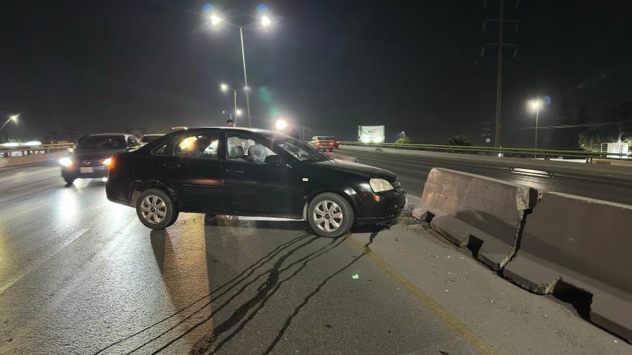 Las ballenas vehiculares absorbieron el impacto luego de que el conductor perdiera el control del volante.