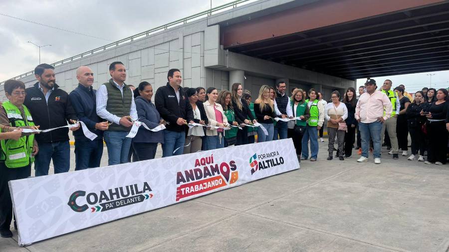 Autoridades municipales inauguraron la obra, que permite mejorar los tiempos de espera en uno de los puntos con mayor carga vehicular del oriente de Saltillo.