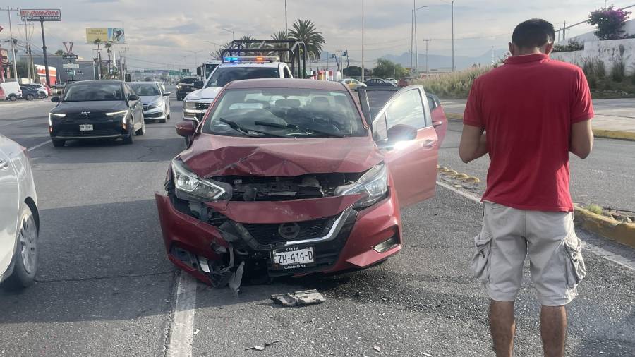 El accidente registró pérdidas materiales.