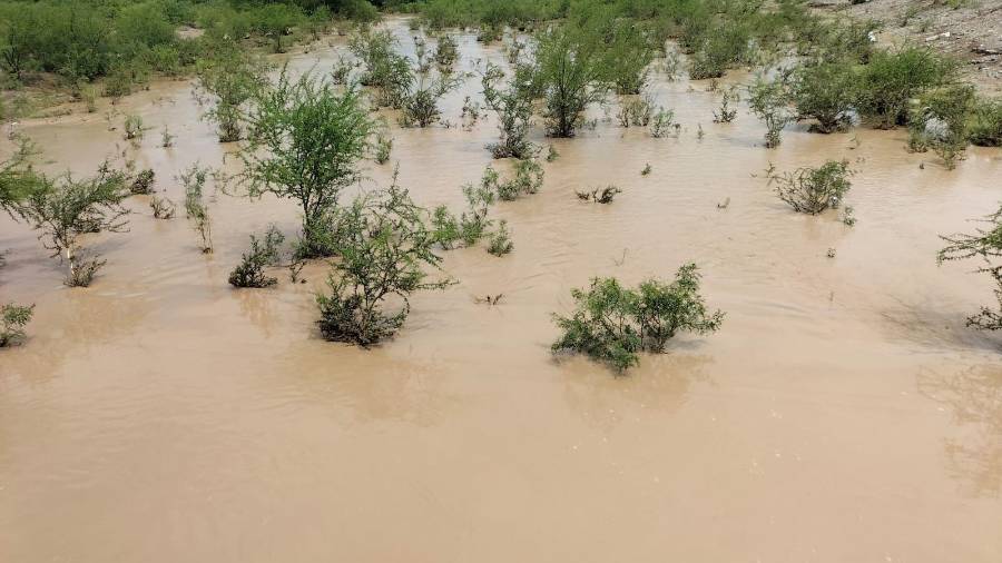 Protección Civil reportó alrededor de 45 milímetros de lluvia durante la tormenta registrada este día en la región.