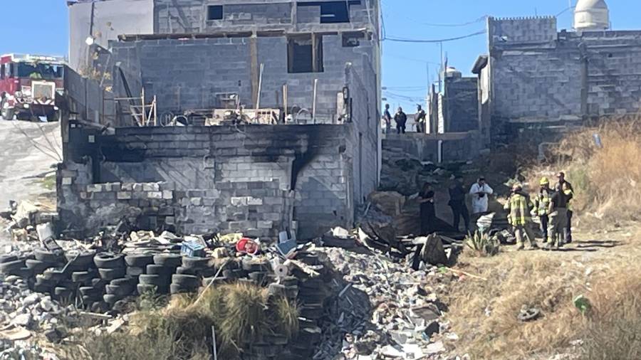 El inmueble se encontraba a la orilla del arroyo que conecta con la colonia Vicente Guerrero.