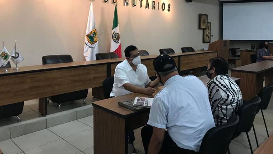 El Colegio de Notarios no cuenta con bienes inmuebles al estar impedido por la ley.