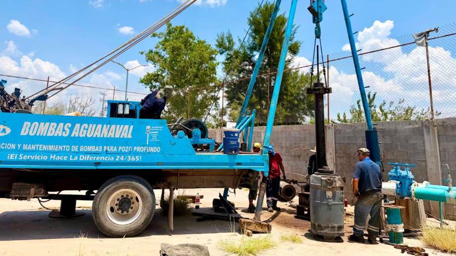 Las reparaciones en los pozos de Fidel Velázquez y Las Flores permitirán restablecer el suministro en más de 25 colonias.