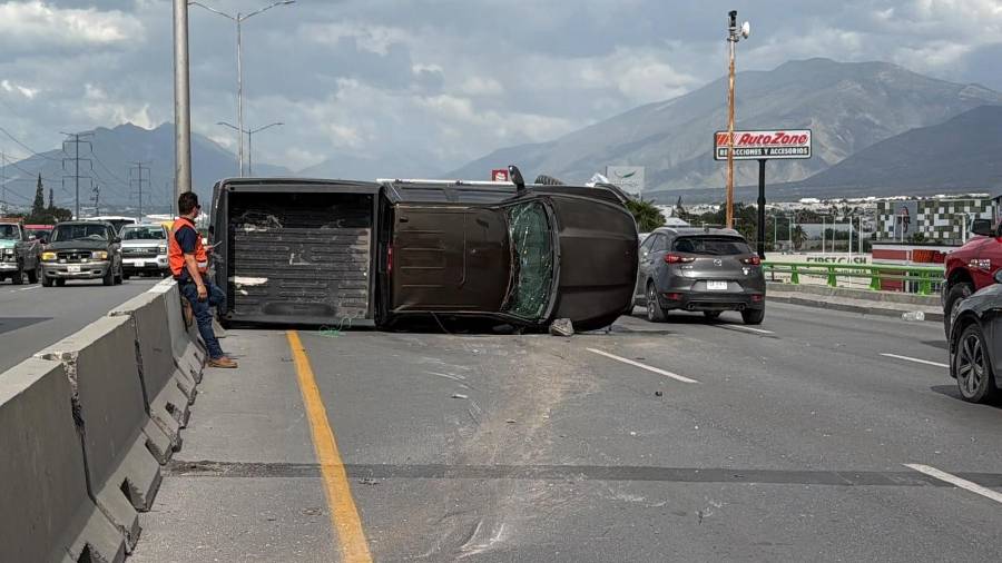 El accidente provocó que la circulación se volviera más lenta.