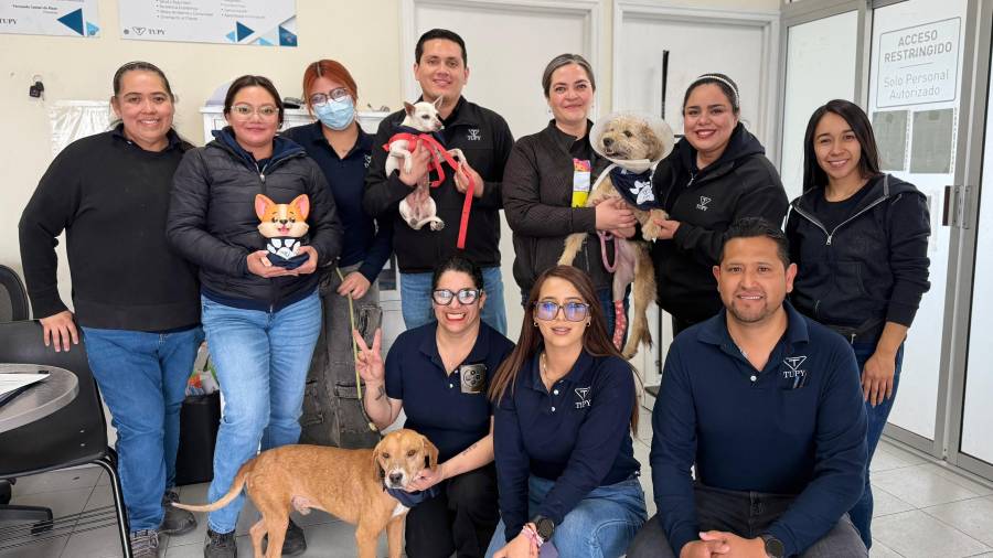 Colaboradores de Tupy participaron en la campaña “Huellas con Propósito”, impulsando la adopción responsable y el apoyo al refugio Patitas al Rescate. FOTOS: CORTESÍA