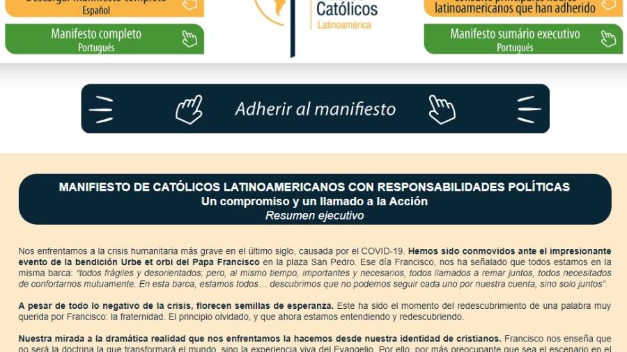 Hablan los políticos católicos