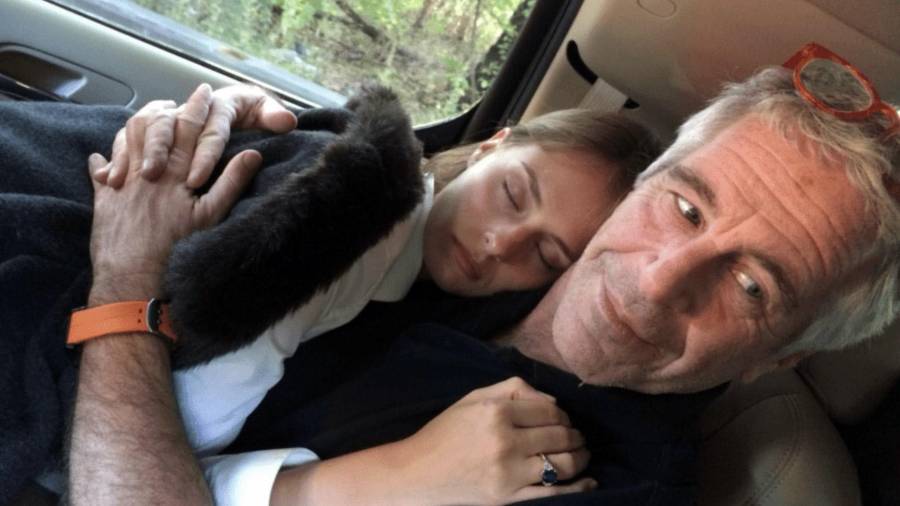 La Dra. Karyna Shuliak y a Jeffrey Epstein. Shuliak, una figura compleja e inusual en el mundo del desacreditado financiero, heredará gran parte de su fortuna, intenta pasar desapercibida desde su muerte.