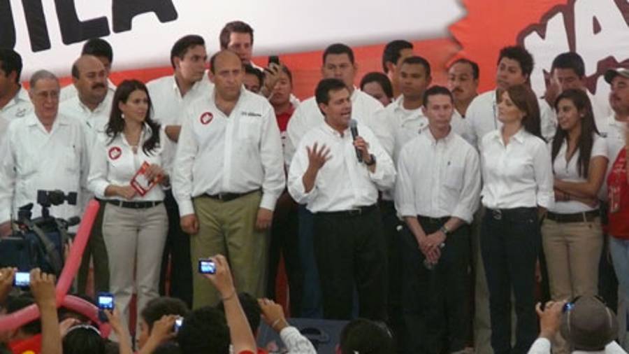 Peña Nieto visita Saltillo para apoyar a Rubén Moreira