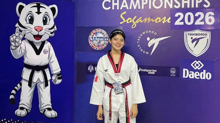 Ana Sofía Durán Quiroz conquistó la medalla de plata en el Kids World Open Taekwondo Championships 2026.