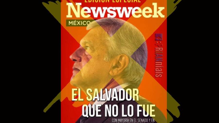 Newsweek desmiente portada que ataca a AMLO: es falsa