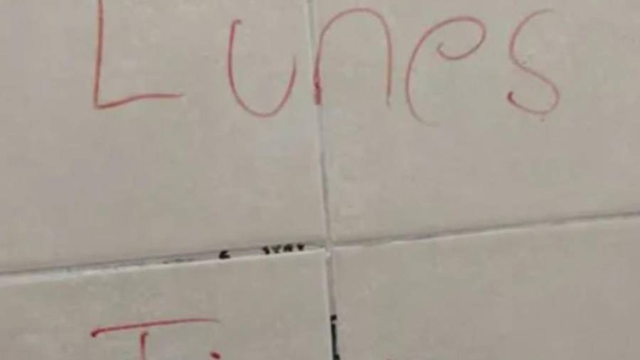 Una ‘pinta’ con una amenaza de tiroteo causó alarma entre estudiantes y padres de familia en una secundaria en San Nicolás de los Garza, este lunes.