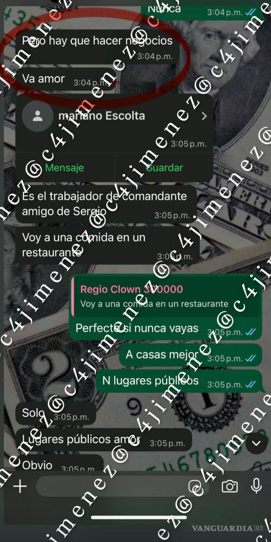 $!Revelan conversación de Regio Clown; junto a B-King fueron a ver a ‘El Comandante’ antes de ser asesinados