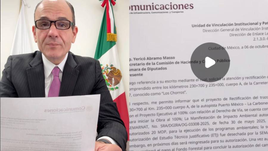 La SICT reportó 20 millones de pesos autorizados para programas ambientales del proyecto de rectificación de Los Chorros.