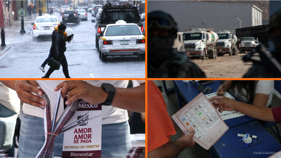 Noticias del fin de semana: Pronóstico del clima; aseguran más de un millón de litros de huachicol y elecciones en Coahuila