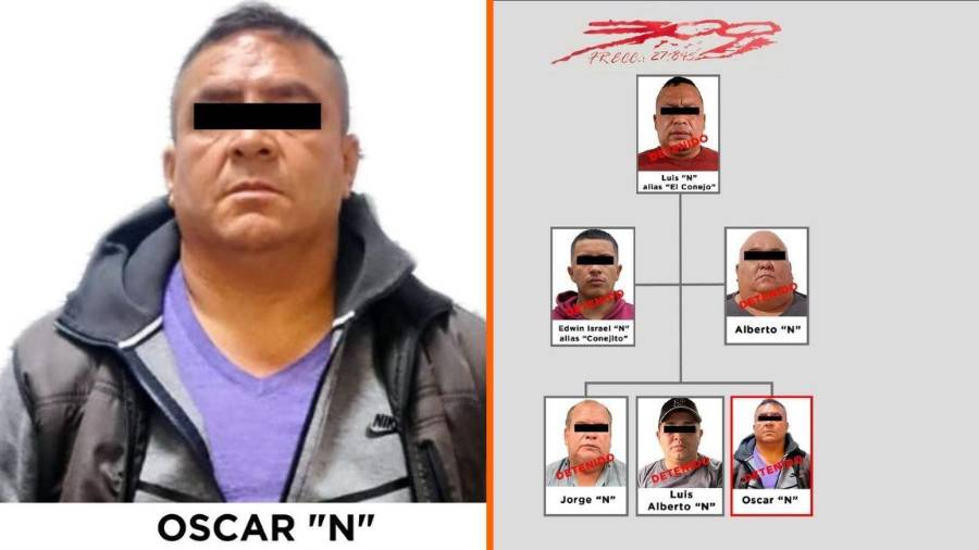 Fiscalía General de Justicia del Estado de México detuvo a Óscar “N”, señalado como objetivo prioritario y presunto miembro de Los 300 por extorsión a comerciante.