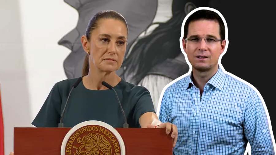 La presidenta Sheinbaum negó que haya intervención de Estados Unidos en México y respondió a los señalamientos de Ricardo Anaya, quien cuestionó la estrategia de seguridad federal desde su escaño plurinominal