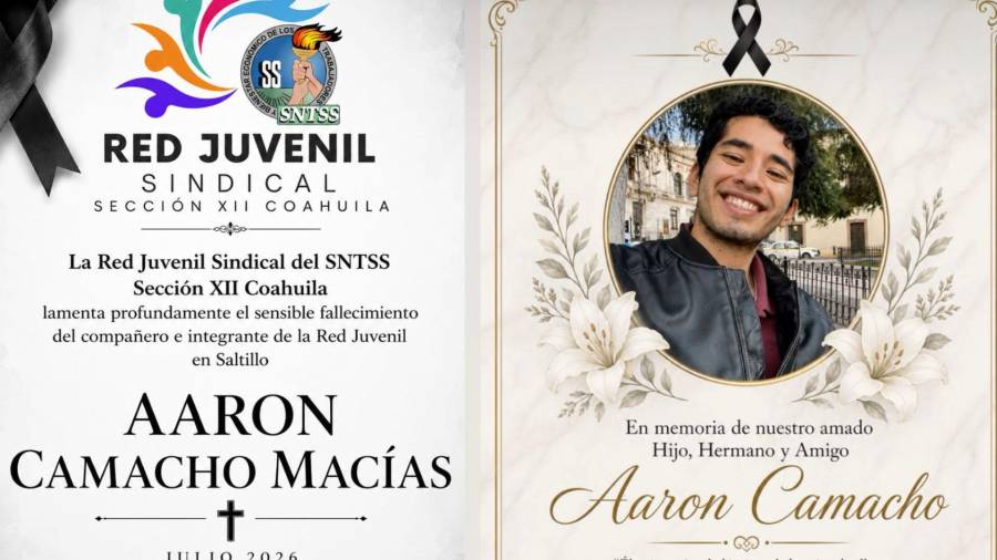 Compañeros del IMSS, docentes, amigos y colectivos compartieron mensajes de despedida para recordar a Aarón Camacho Macías.