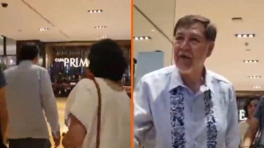 El senador Gerardo Fernández Noroña fue increpado en un restaurante y respondió en redes tras gritos de comensales.