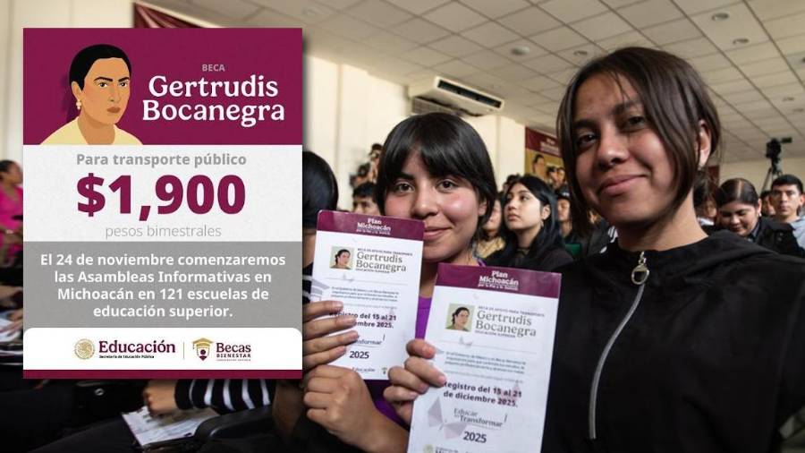 La Beca Gertrudis Bocanegra se expande a Zacatecas y mantiene cobertura en Michoacán, Chiapas y Campeche.