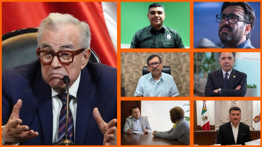 Rubén Rocha Moya; Alberto Jorge Contresa Núñez; Gerardo Mérida Sánchez; Damasco Castro Zaavedra; Juan De Dios Gámez Mendivil; Enrique Inzuna Cazarez; y Marco Antonio Almanza Avilés