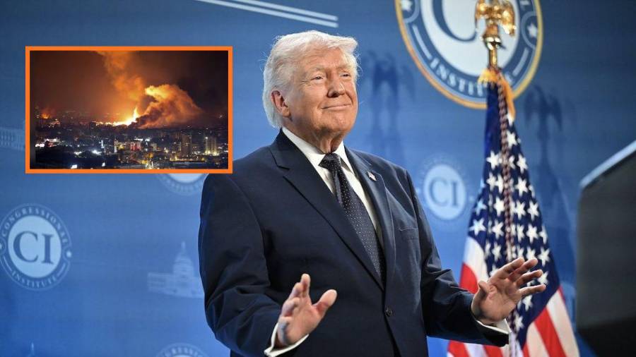 Donald Trump celebra bombardeo en la isla de Kharg, Irán