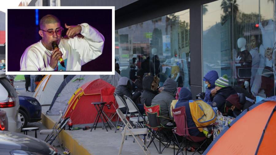 Largas filas, organización entre familiares y amigos, inclemencias del tiempo, son algunas de las historias de los saltillenses que esperan asistir al concierto de Bad Bunny