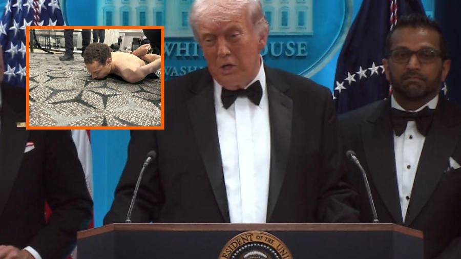 Elementos de seguridad y del Servicio Secreto detienen a presunto responsable del atentado