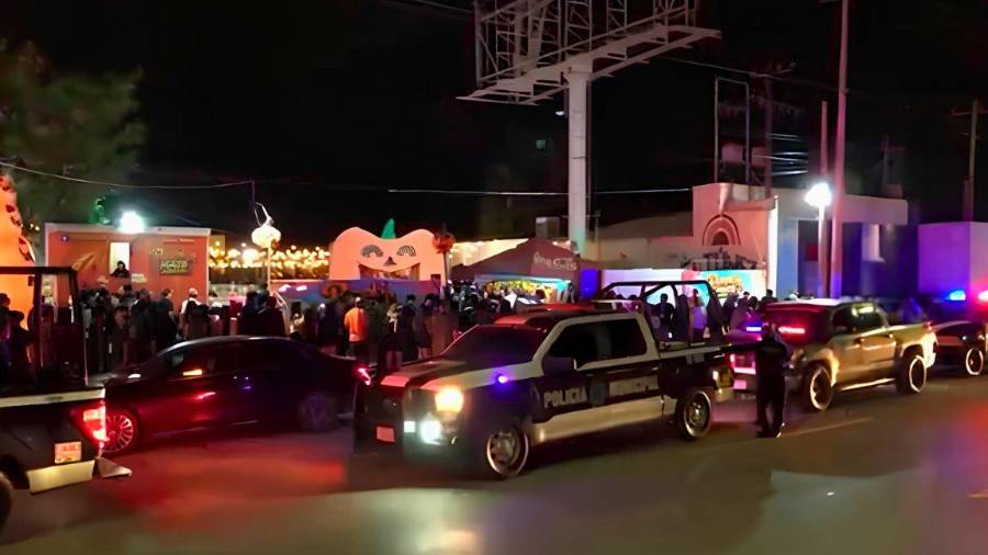 Elementos de distintas corporaciones intervinieron en el festejo realizado en el predio conocido como El Túnel, en Monclova.