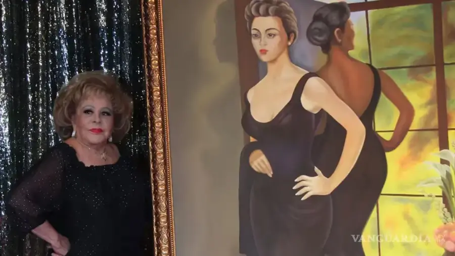 El retrato, pintado en 1956, es mucho más que una representación visual ya que además un símbolo de la conexión entre el arte y el cine de aquella época.