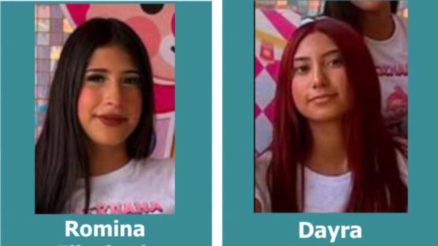 Entre las señas particulares destacan los tatuajes y la perforación en la nariz de Romina Elizabeth, así como las perforaciones, el uso de lentes y una mancha en el lado derecho del ombligo de Dayra Alejandra.