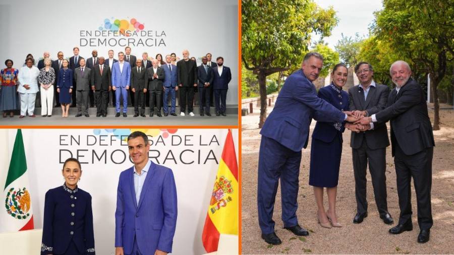 Sembrar paz, México sede de próxima cumbre y defensa de Cuba; así participó Sheinbaum en España