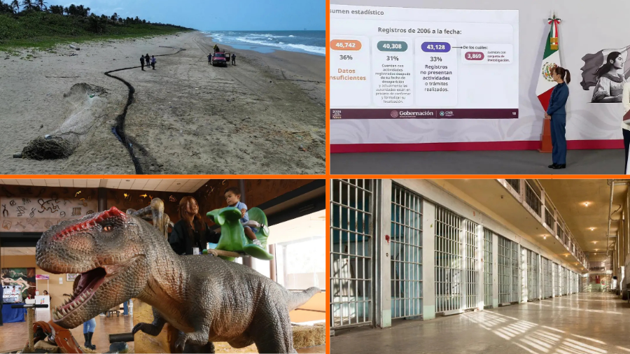 Noticias del fin de semana en México: derrame llegaría a Texas; México supera los 130 mil desaparecidos y mexicano muere bajo custodia del ICE