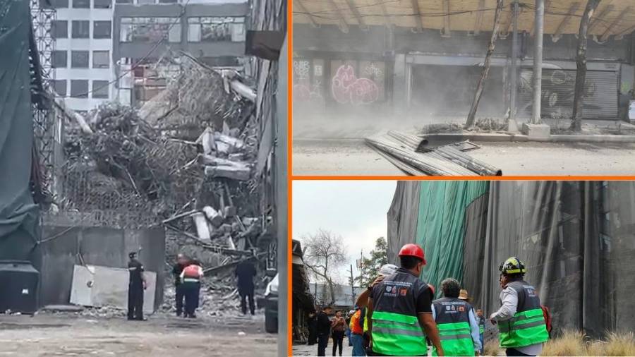 Cuerpos de emergencia se movilizaron este lunes en las imediaciones de la estación Metro San Antonio Abad en la Ciudad de México.