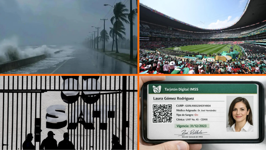 Noticias para el fin de semana: Pronóstico del clima; inauguración del Mundial 2026 y SAT confirma embargo de cuentas
