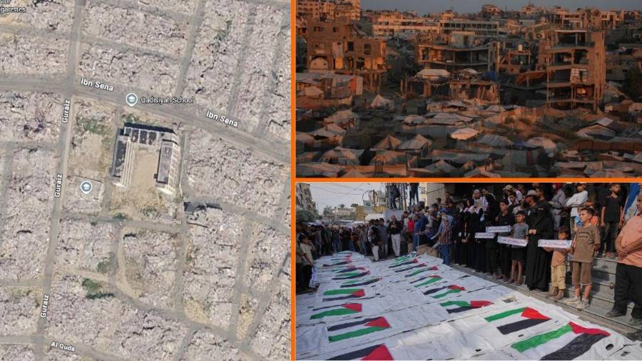 Google Maps ha actualizado las imágenes de satélite de la franja de Gaza y permite observar cómo ha cambiado el territorio palestino devastado por el ejército israelí.