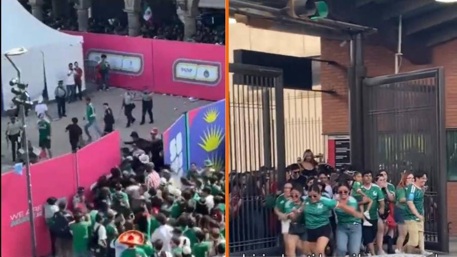 Durante el partido entre México y Corea del Sur, así como horas antes de que se iniciara, decenas de asistentes entraron a la fuerza al Fan Fest en Monterrey y Guadalajara.
