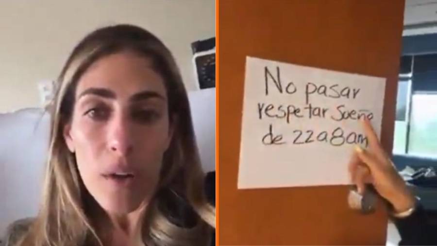 Una influencer fitness fue criticada en redes sociales luego que mostrara en una publicación su molestia con el personal médico de un nosocomio.