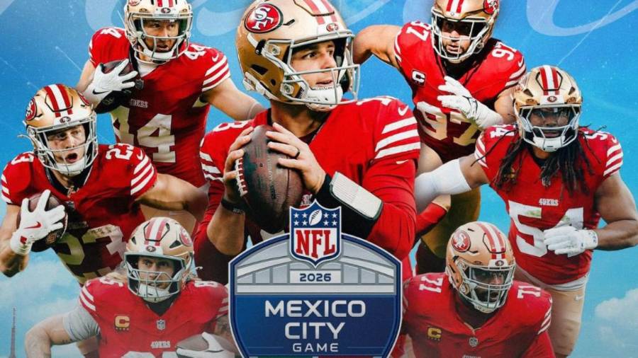 Los 49ers de San Francisco serán el equipo local en el Estadio Azteca durante la temporada 2026 de la NFL, en el esperado regreso del futbol americano a México.