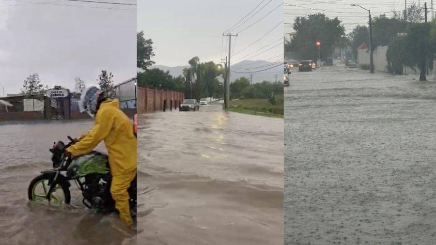 La intensa lluvia registrada este sábado provocó encharcamientos y complicaciones viales en distintos sectores de Saltillo.