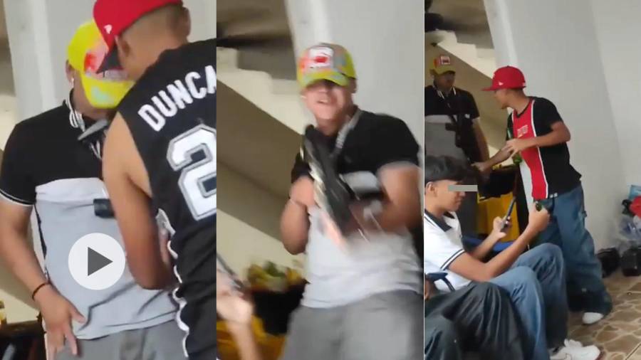 Se viraliza video de menor en Saltillo, bailando y apuntando con arma larga