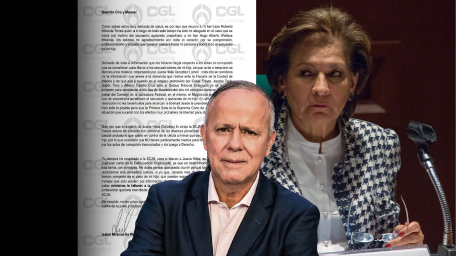 La carta póstuma de Isabel Miranda de Wallace expresa su rechazo a la liberación de implicados en el caso de su hijo, cuestionando la actuación de la Suprema Corte de Justicia de la Nación.