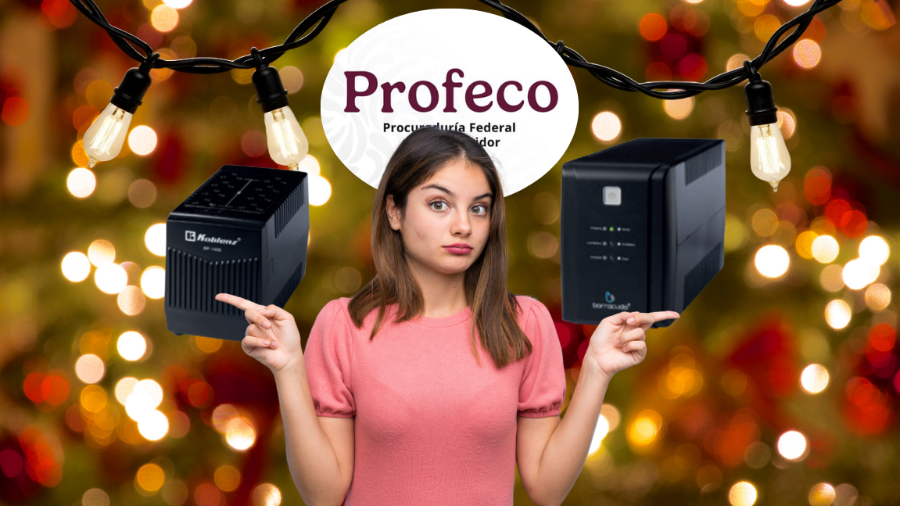 La Profeco publicó un estudio sobre 11 reguladores y 12 no-breaks para orientar a consumidores durante la temporada navideña, cuando aumentan las sobrecargas y fluctuaciones eléctricas
