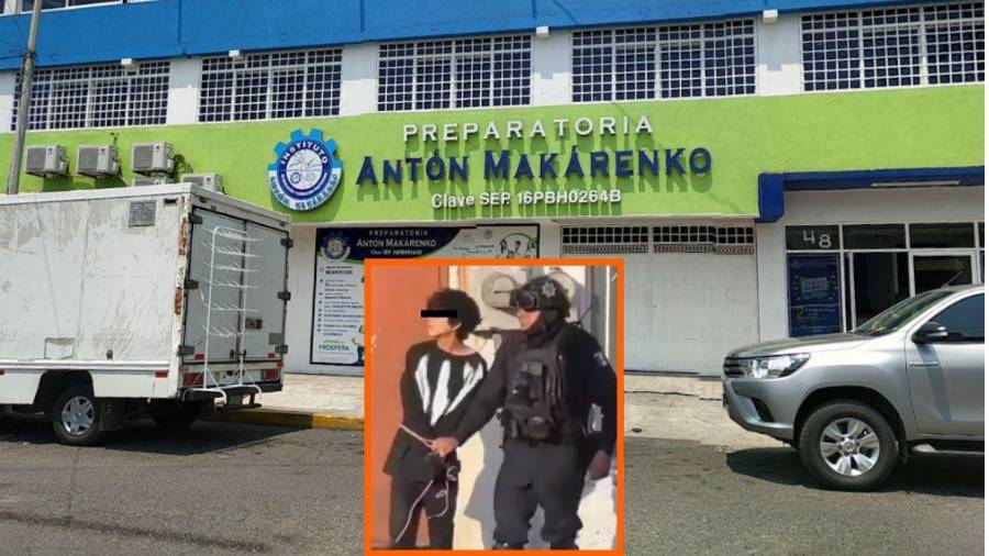 Elementos de seguridad desplegaron un operativo tras el ataque armado dentro del plantel educativo.