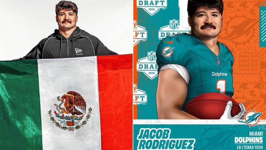 Jacob Rodríguez fue elegido por Dolphins de Miami con el pick 43 global del Draft 2026 de la NFL, tras brillar como linebacker de Texas Tech.