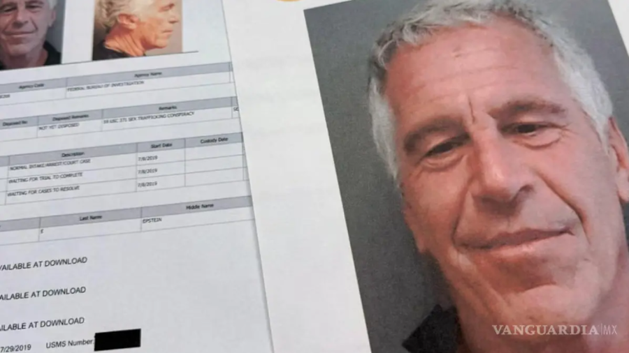 Ficha de procesamiento del financiero Jeffrey Epstein, cuyo caso ha generado una serie de investigaciones internacionales que continúan revelando conexiones con figuras de alto perfil.
