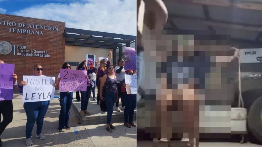 Protesta por el caso de Leyla Monserra en Sonora